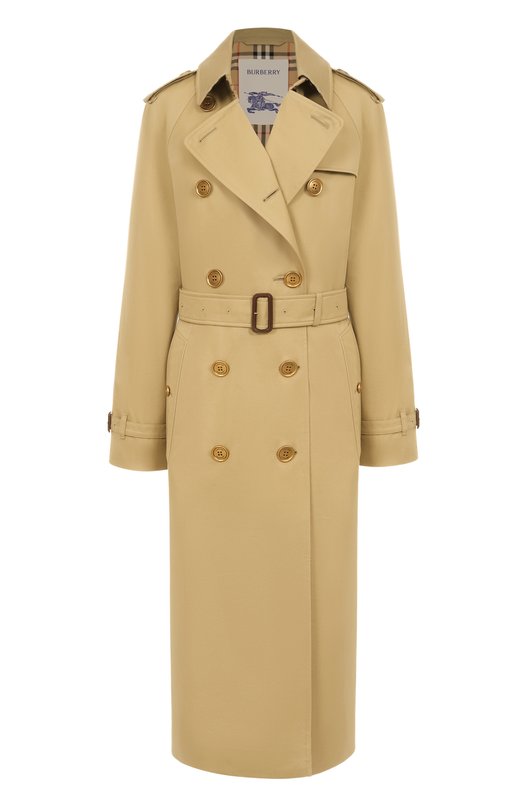 Хлопковый тренч Burberry 8111152 Бежевый 8111152