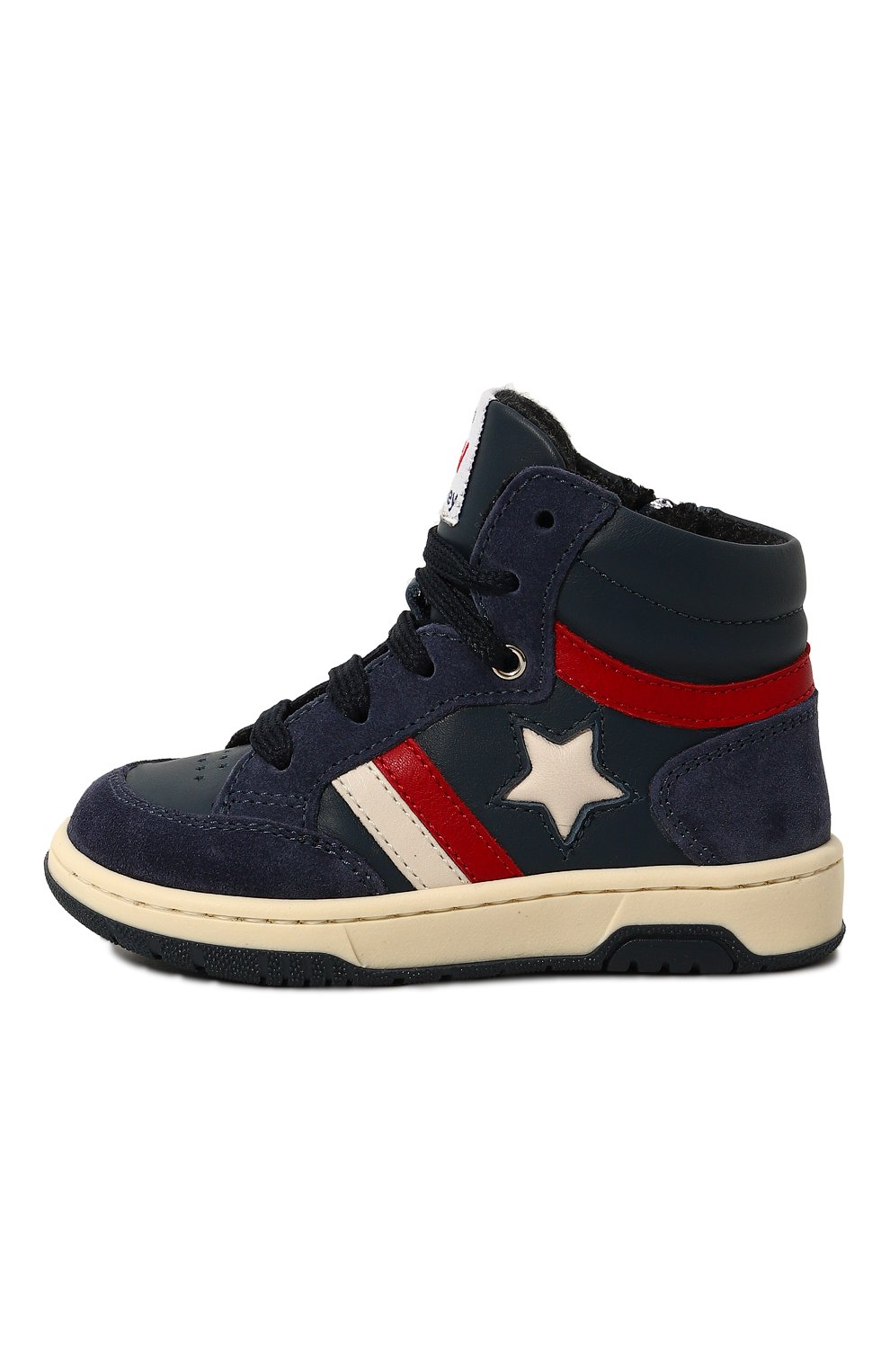 Высокие кеды из кожи WALKEY, арт. Y1B9-42576-1579B007/25-29, фото 2