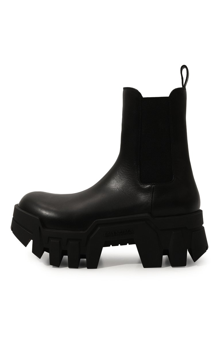 Женские кожаные ботинки bulldozer BALENCIAGA черного цвета, арт. 693963/WBCQ0 | Фото 4 (Подошва: Платформа; Каблук высота: Средний; Материал внутренний: Натуральная кожа; Материал утеплителя: Без утеплителя; Женское Кросс-КТ: Челси-ботинки; Материал внешний: Натуральная кожа)