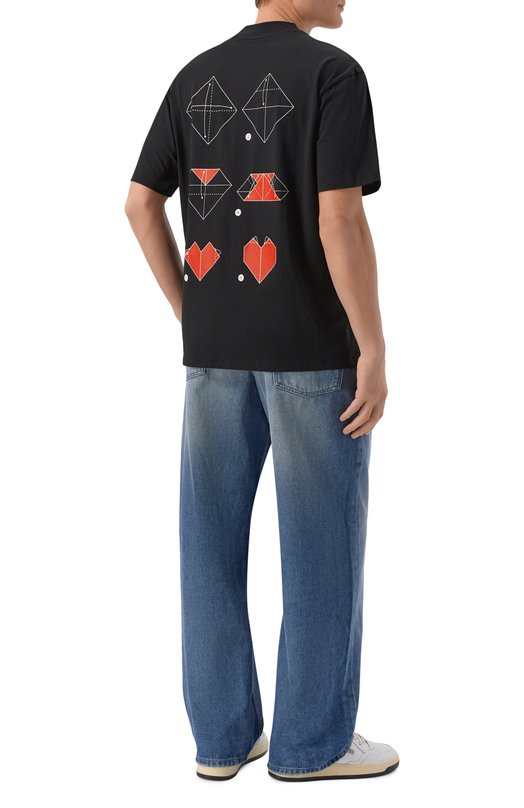 Хлопковая футболка HUGO 50553429 Чёрный  50553429 Фото 2