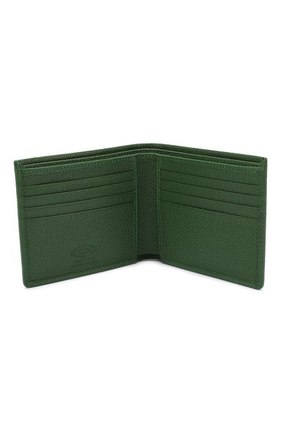 Кожаное портмоне TOD’S зеленого цвета по цене 27250 руб., арт. XAMACHC0300GPA, фото 3 Кожаное портмоне TOD’S, арт. XAMACHC0300GPA, фото 3