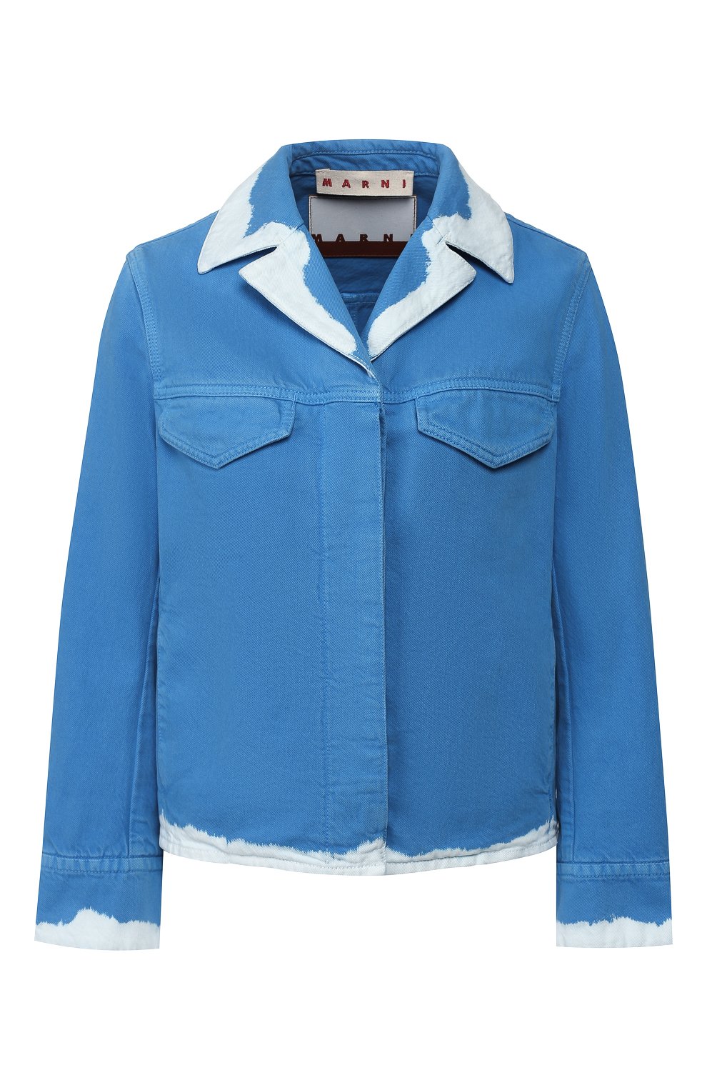 Джинсовая куртка MARNI синего цвета по цене 134000 руб., арт. GIJD0115G2/TCZ09, фото 1 Джинсовая куртка MARNI, арт. GIJD0115G2/TCZ09, фото 1