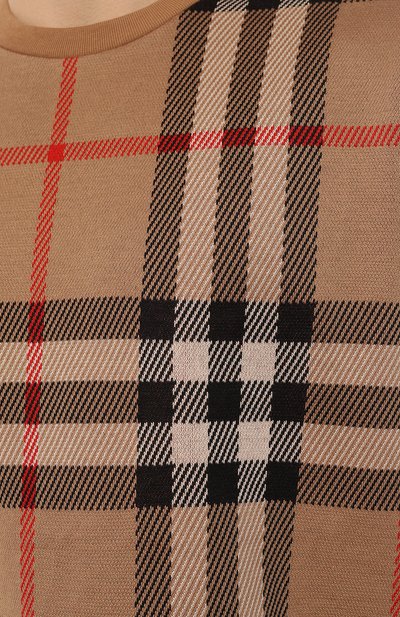 Хлопковая футболка BURBERRY, арт. 8072665, фото 5
