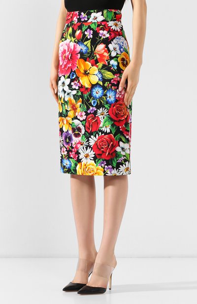 Юбка с принтом DOLCE & GABBANA разноцветного цвета по цене 87600 руб., арт. F4BL4T/FSRK9, фото 3 Юбка с принтом DOLCE & GABBANA, арт. F4BL4T/FSRK9, фото 3