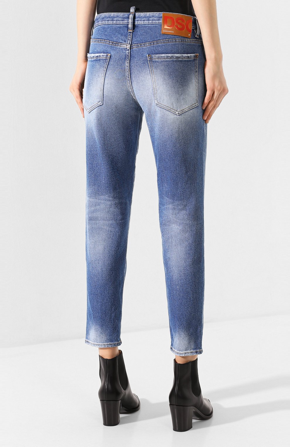 Джинсы DSQUARED2 синего цвета по цене 38250 руб., арт. S75LB0278/S30662, фото 4 Джинсы DSQUARED2, арт. S75LB0278/S30662, фото 4