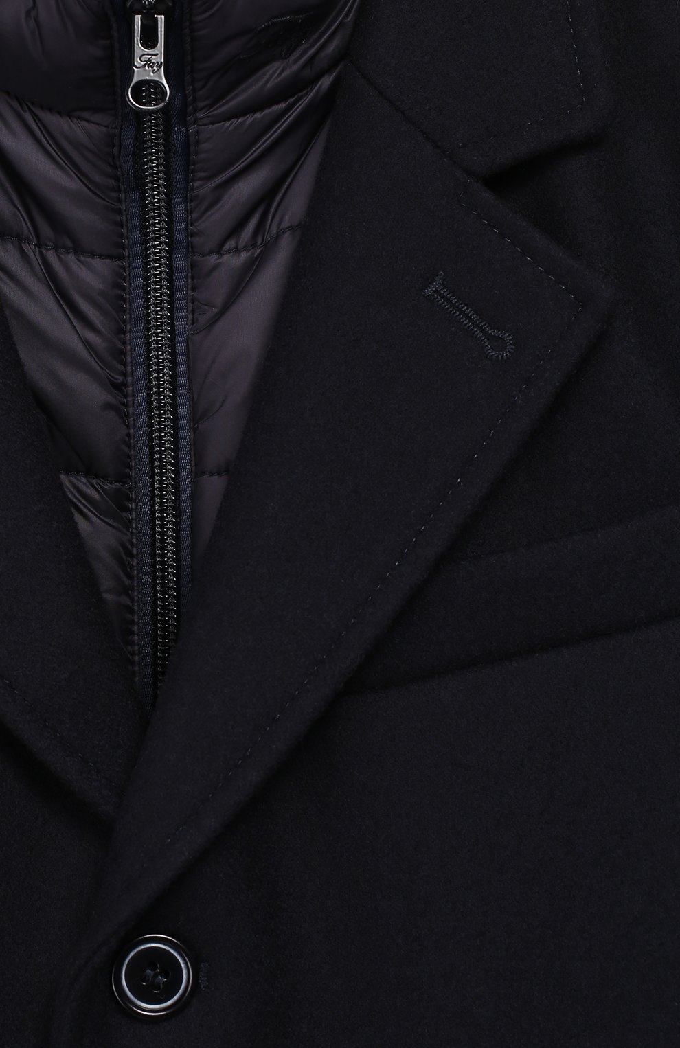 Шерстяное однобортное пальто с подстежкой FAY JUNIOR, арт. NBI59377080, фото 3