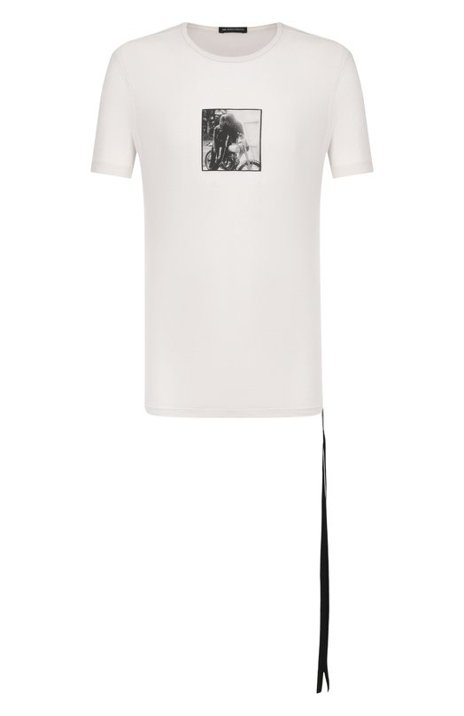 Хлопковая футболка Ann Demeulemeester B0013220/FA206 Белый B0013220/FA206