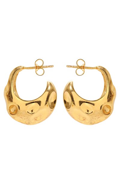 Серьги BONVO золотого цвета по цене 35150 руб., арт. VAGUE, фото 4 Серьги BONVO, арт. VAGUE, фото 4