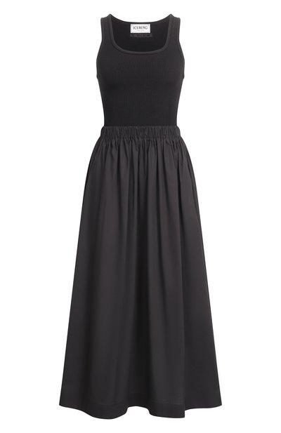 Женское платье из хлопка и вискозы ICEBERG, арт. H061/0132