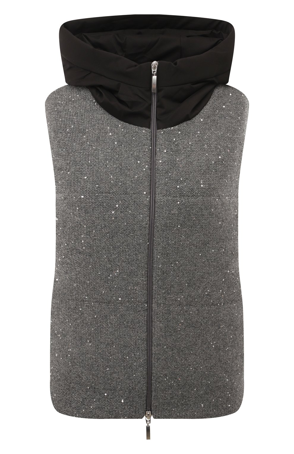 Комбинированный жилет GRAN SASSO серого цвета по цене 69350 руб., арт. 78253/69353, фото 1 Комбинированный жилет GRAN SASSO, арт. 78253/69353, фото 1