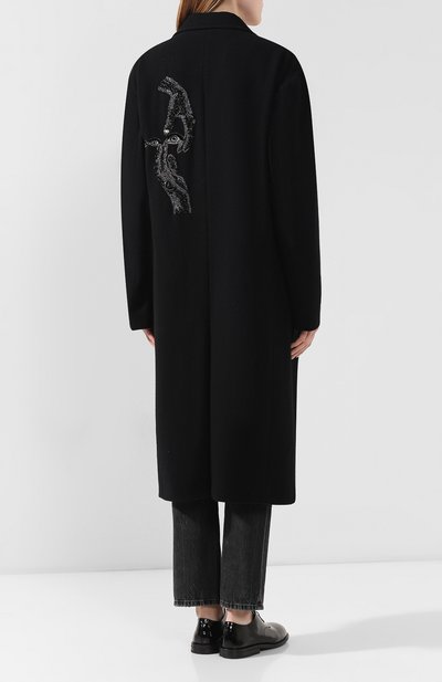 Шерстяное пальто YOHJI YAMAMOTO, арт. YJ-J06-128, фото 4
