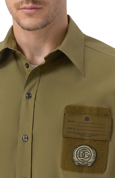 Хлопковая рубашка DOLCE & GABBANA, арт. G50E4Z/FUFN9, фото 5