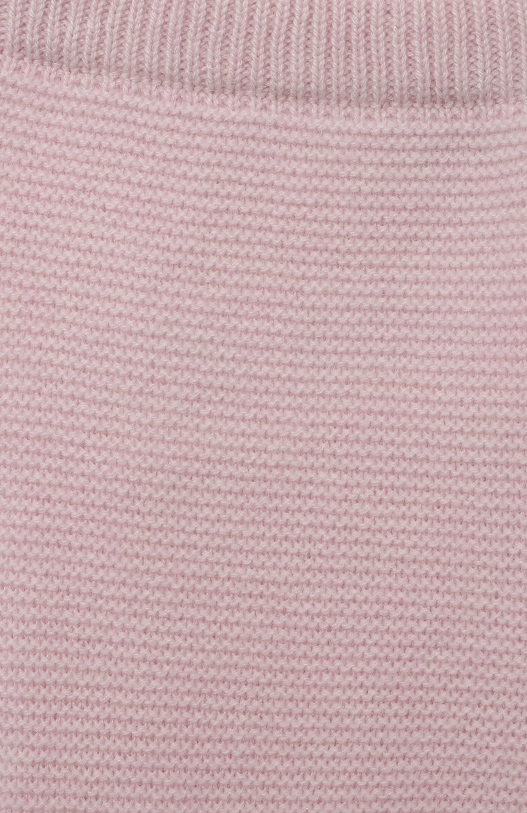 Детские кашемировые джоггеры GIORGETTI CASHMERE светло-розового цвета, арт. MB1461/T | Фото 3 (Нос: Не проставлено; Материал сплава: Проставлено; Девочки Кросс-КТ: Джоггеры-одежда)