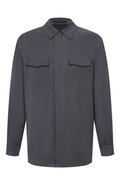 Мужская куртка-рубашка из лиоцелла и вискозы GIORGIO ARMANI, арт. GM003449/TE20272