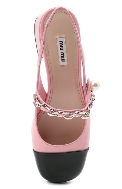 Кожаные туфли MIU MIU, арт. 5I460D/ZHV, фото 5