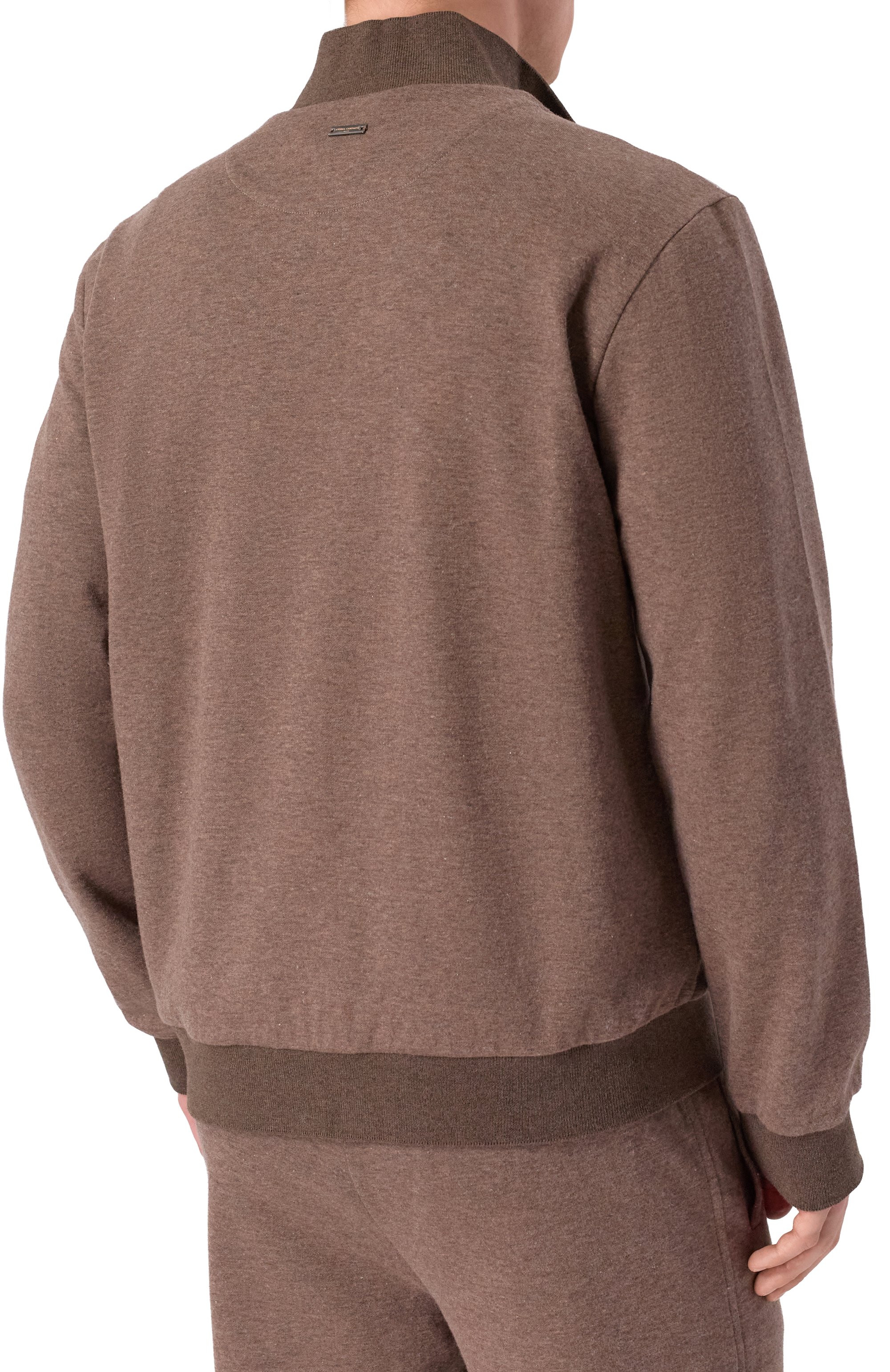 Толстовка из хлопка и кашемира ANDREA CAMPAGNA, арт. ZIP/LB1630, фото 4