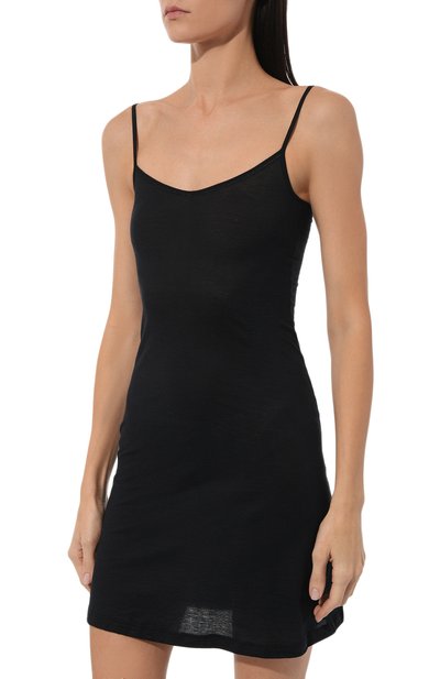 Хлопковая сорочка HANRO черного цвета по цене 8790 руб., арт. 071346., фото 3 Хлопковая сорочка HANRO, арт. 071346., фото 3