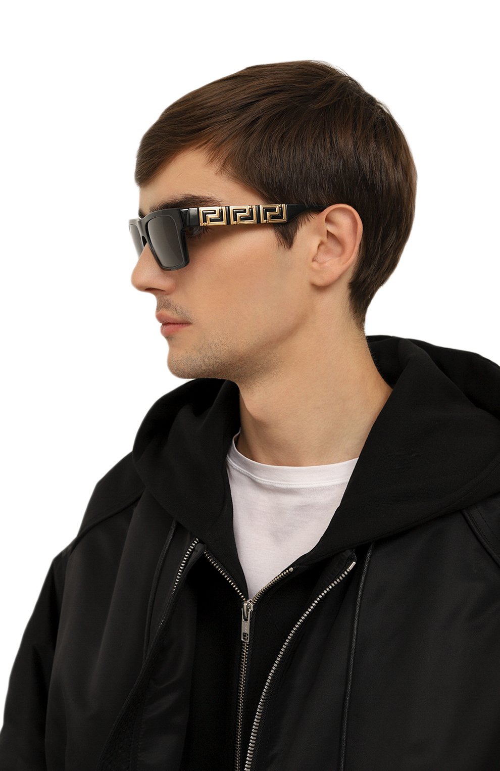 Солнцезащитные очки VERSACE черного цвета по цене 38500 руб., арт. 4445-GB1/87, фото 3 Солнцезащитные очки VERSACE, арт. 4445-GB1/87, фото 3