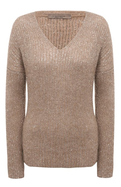 Пуловер D.EXTERIOR бежевого цвета по цене 39250 руб., арт. 59335, фото 1 Пуловер D.EXTERIOR, арт. 59335, фото 1