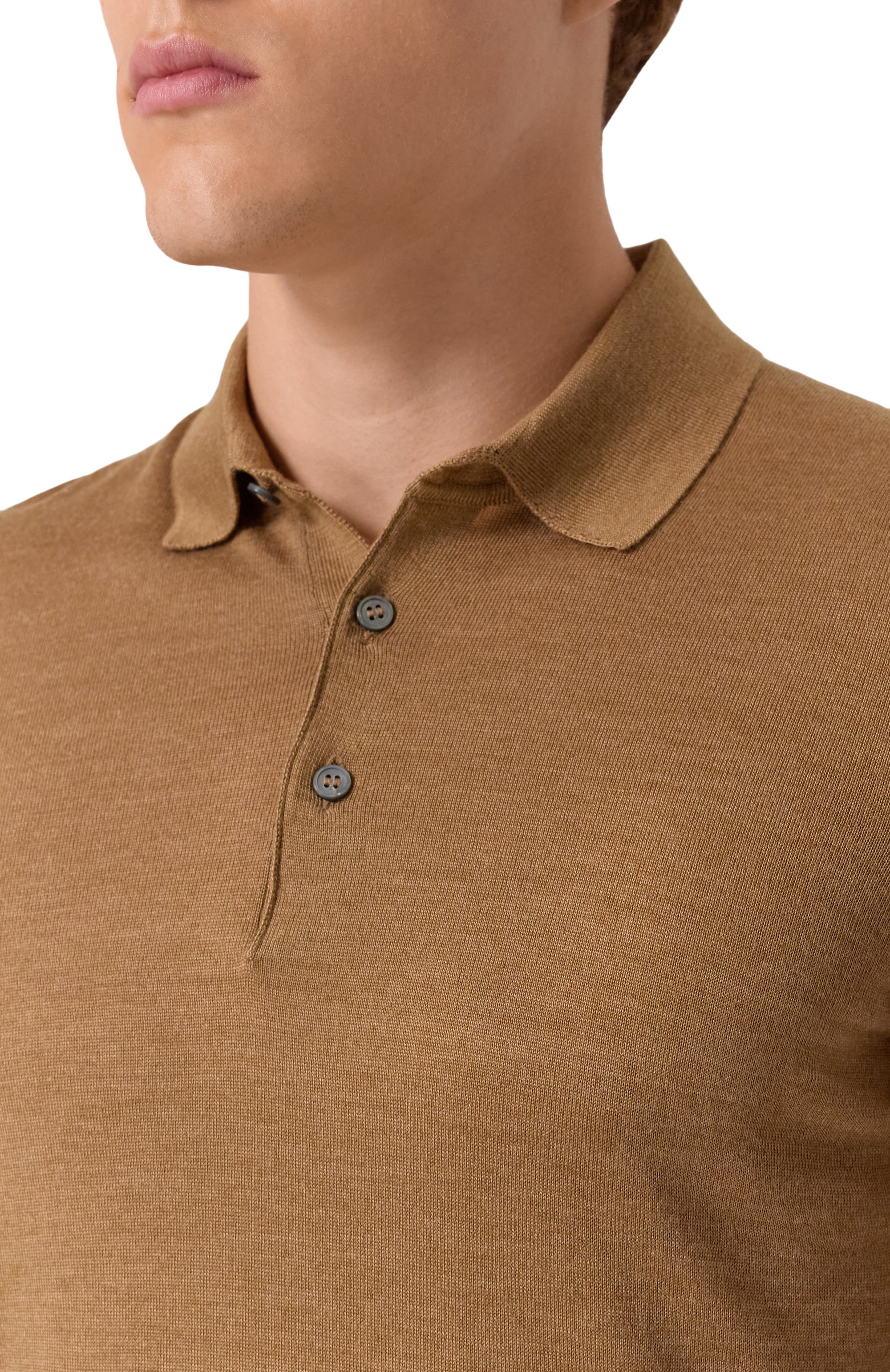 Поло из шерсти и шелка GRAN SASSO, арт. 57132/13190, фото 5