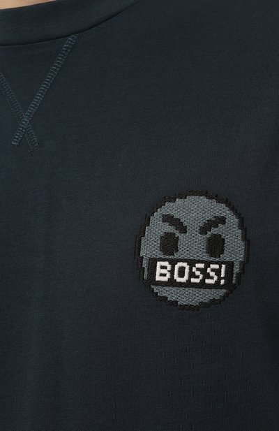 Хлопковая футболка BOSS ORANGE, арт. 50499504, фото 5