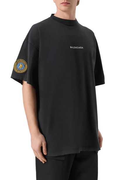 Хлопковая футболка BALENCIAGA, арт. 831305/TSVH4, фото 3