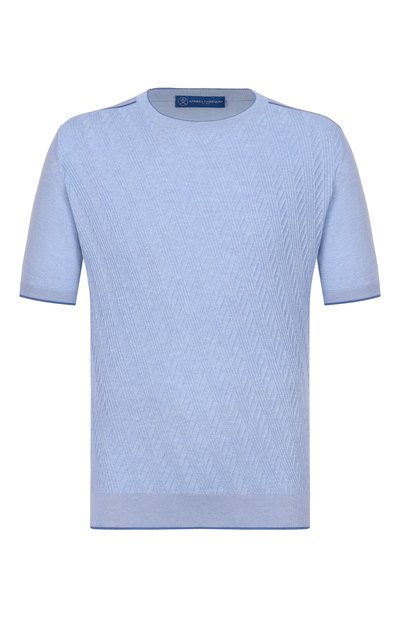 Мужской джемпер из хлопка и шелка ANDREA CAMPAGNA, арт. SU26ST200-00/FST262