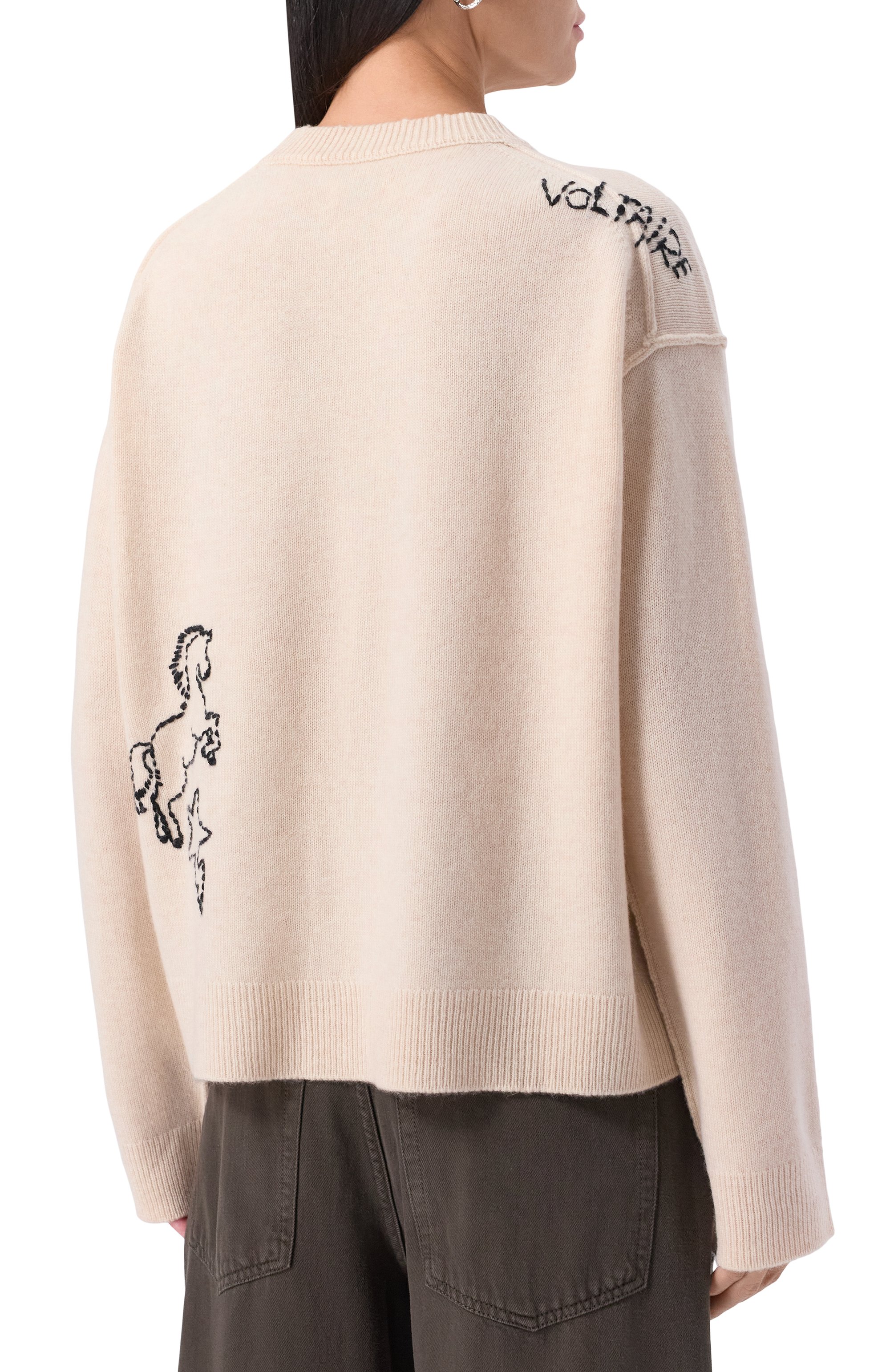 Кашемировый пуловер ZADIG AND VOLTAIRE, арт. KWSW02810, фото 4