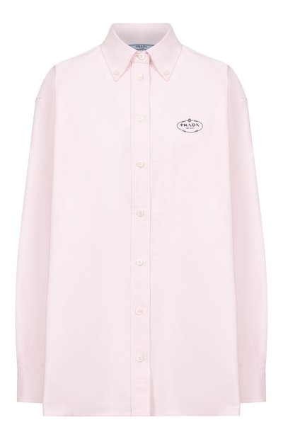 Женская хлопковая рубашка PRADA, арт. P497GR/14JW