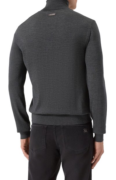 Шерстяная водолазка DOLCE & GABBANA темно-серого цвета по цене 89950 руб., арт. GXW05T/JCVZS, фото 4 Шерстяная водолазка DOLCE & GABBANA, арт. GXW05T/JCVZS, фото 4