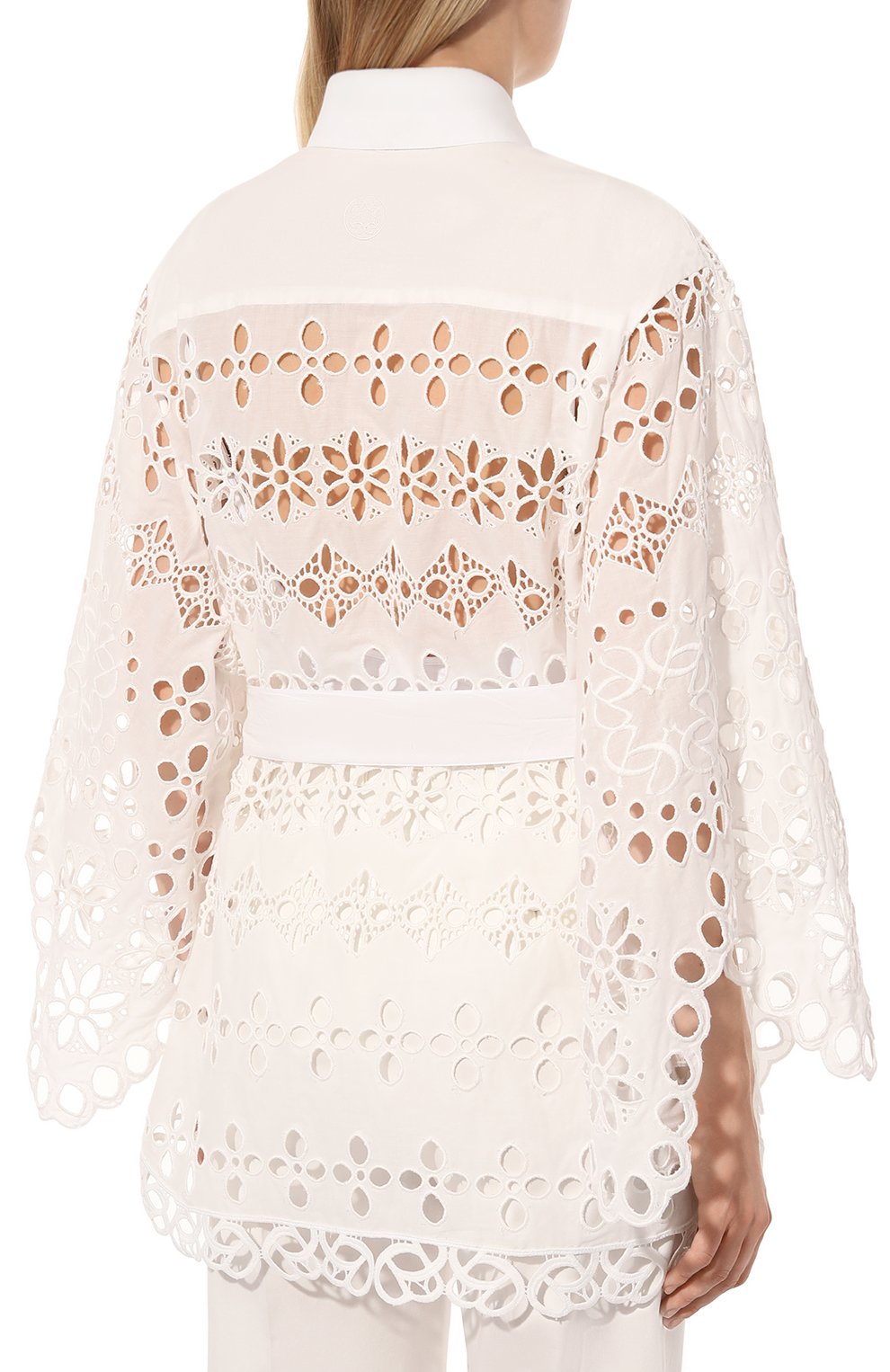 Рубашка ELIE SAAB белого цвета по цене 174500 руб., арт. SH020N, фото 4 Рубашка ELIE SAAB, арт. SH020N, фото 4