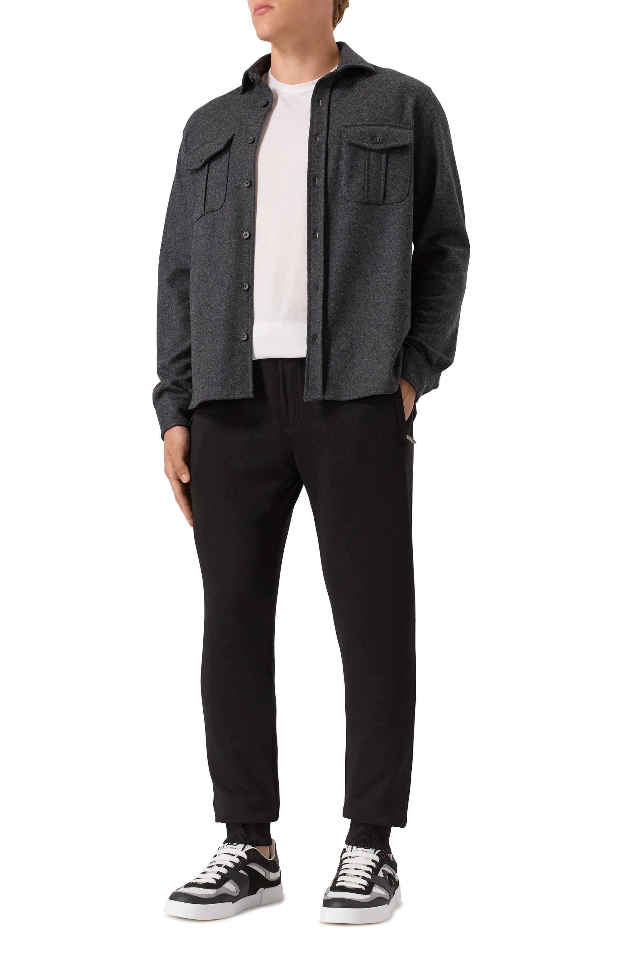 Хлопковые джоггеры DOLCE & GABBANA, арт. GVXQHT/G7M4Y, фото 2