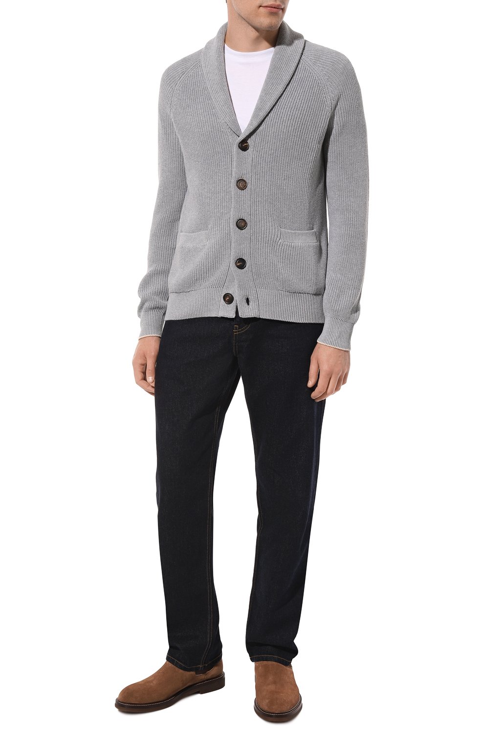 Хлопковый кардиган BRUNELLO CUCINELLI, арт. M2874B2216, фото 2
