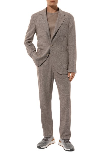 Текстильные кроссовки BRUNELLO CUCINELLI, арт. MZUKIB2051, фото 2