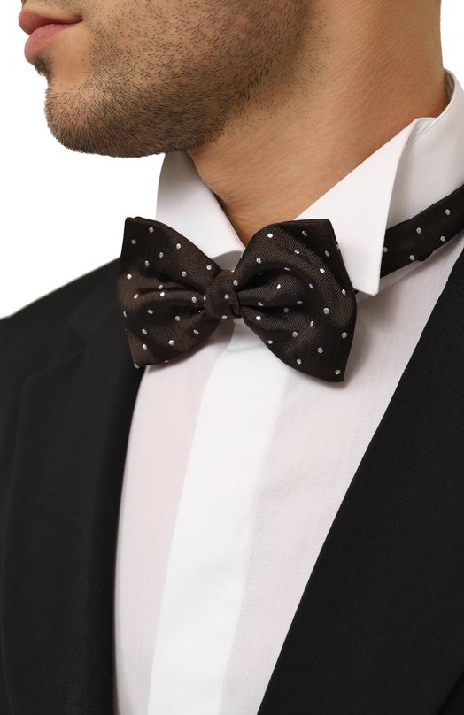 Шелковый галстук-бабочка Altea Коричневый, фото 2