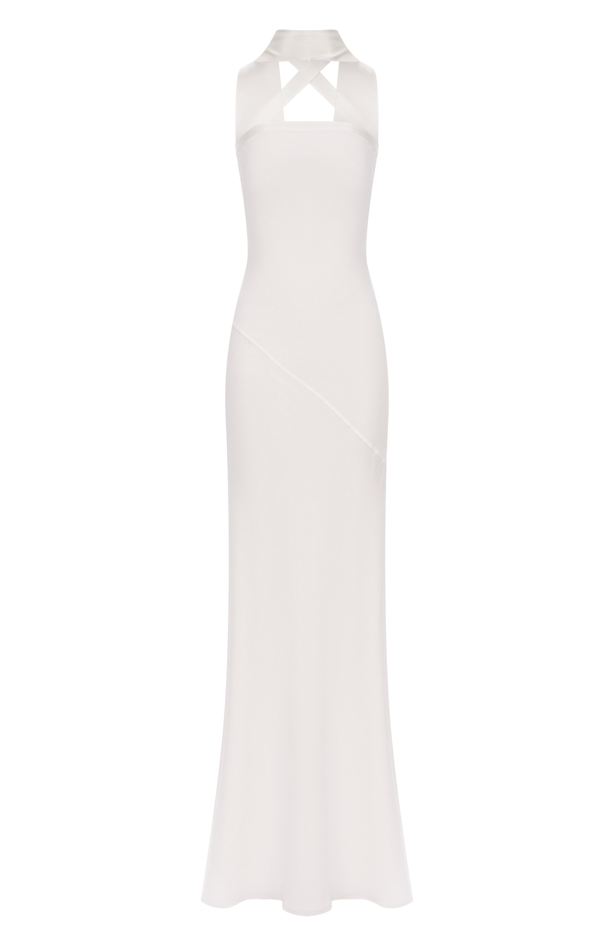 Шелковое платье LOUVE белого цвета по цене 258000 руб., арт. 25-03-01-03-03-01-05, фото 1 Шелковое платье LOUVE, арт. 25-03-01-03-03-01-05, фото 1