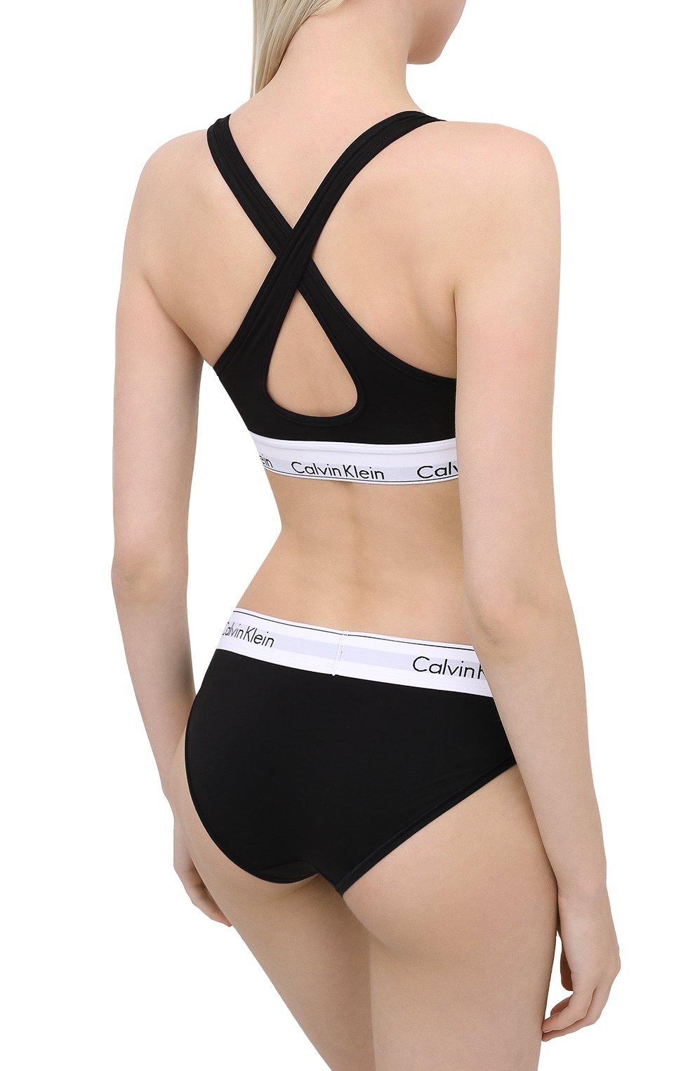 Бюстгальтер из смеси хлопка и вискозы CALVIN KLEIN, арт. QF1654E, фото 3