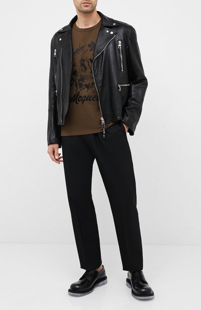 Хлопковая футболка ALEXANDER MCQUEEN, арт. 624177/QPZ63, фото 2