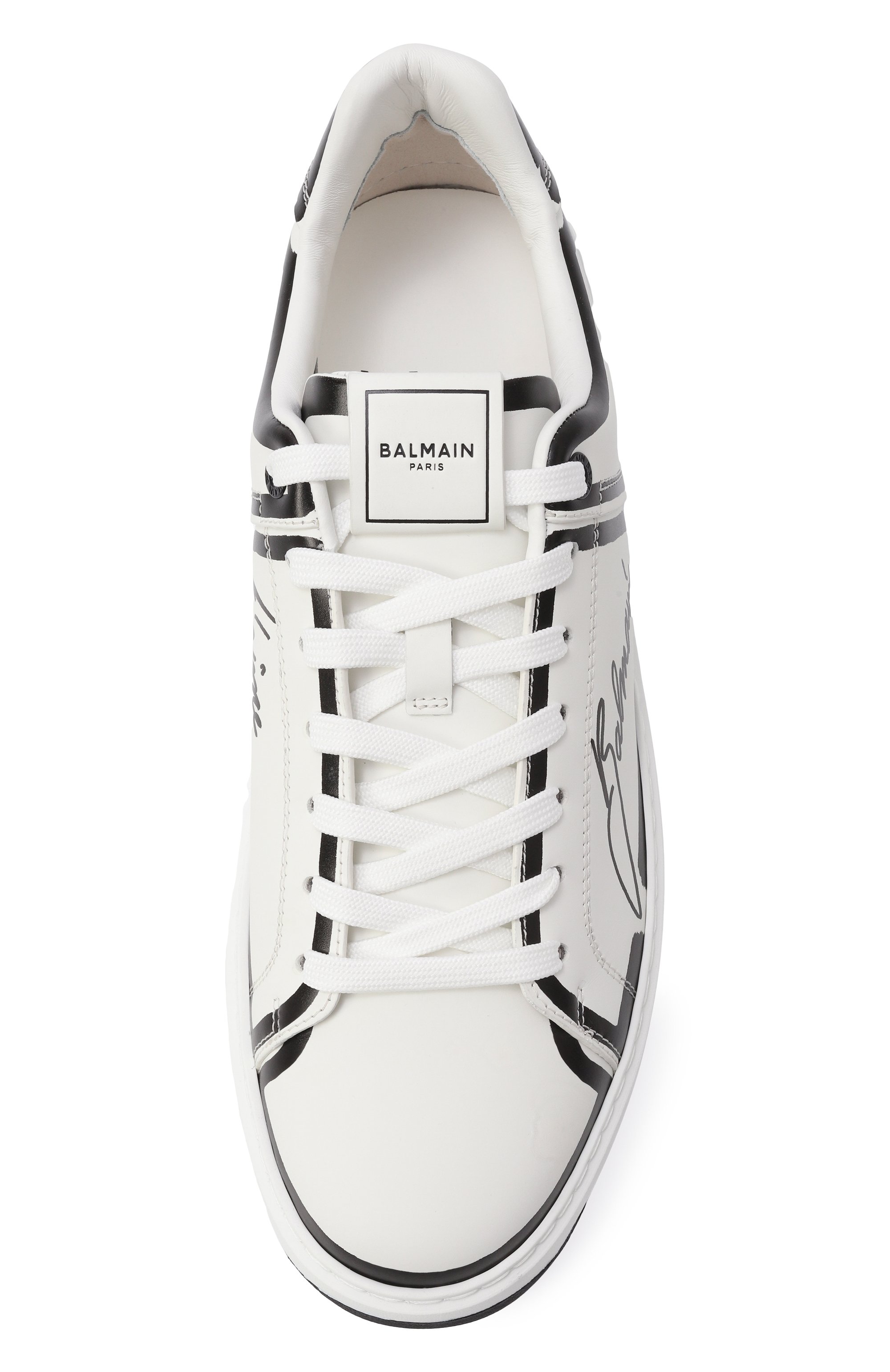 Кожаные кеды b-court BALMAIN, арт. EM1VI288/LCLP, фото 6