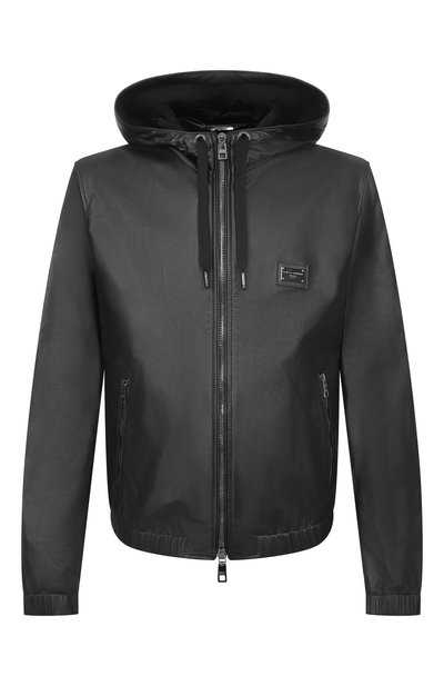 Мужской кожаный бомбер DOLCE & GABBANA, арт. G9ZY6L/GK311