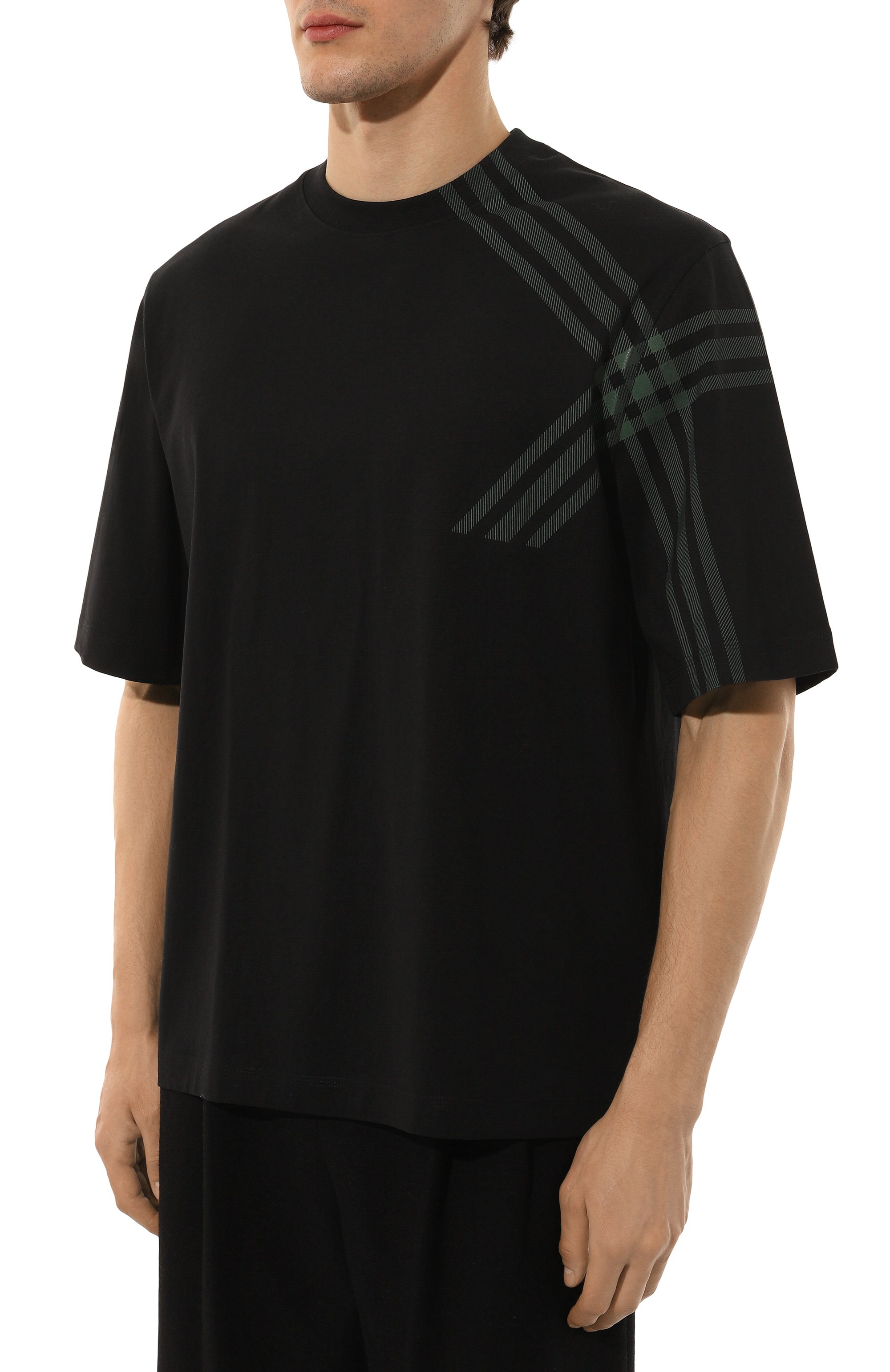 Хлопковая футболка BURBERRY, арт. 8084684, фото 3