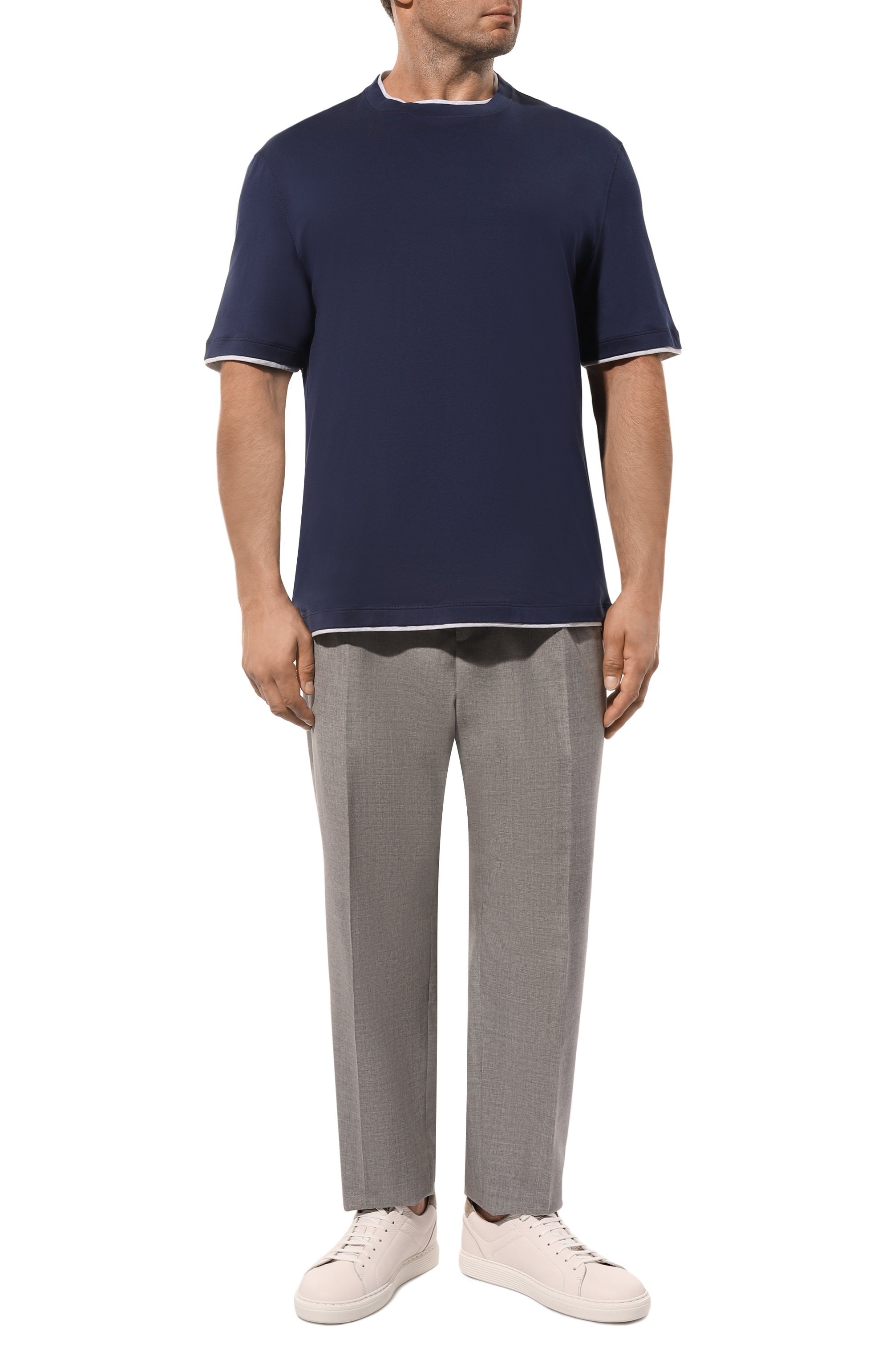 Хлопковая футболка BRUNELLO CUCINELLI, арт. M0B137427W, фото 2