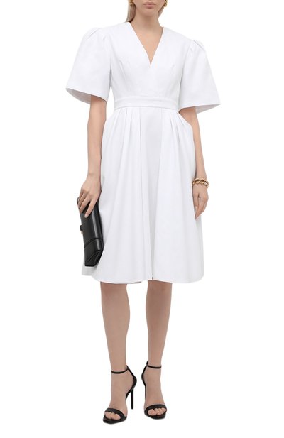 Хлопковое платье ALEXANDER MCQUEEN, арт. 650145/QAAAC, фото 2