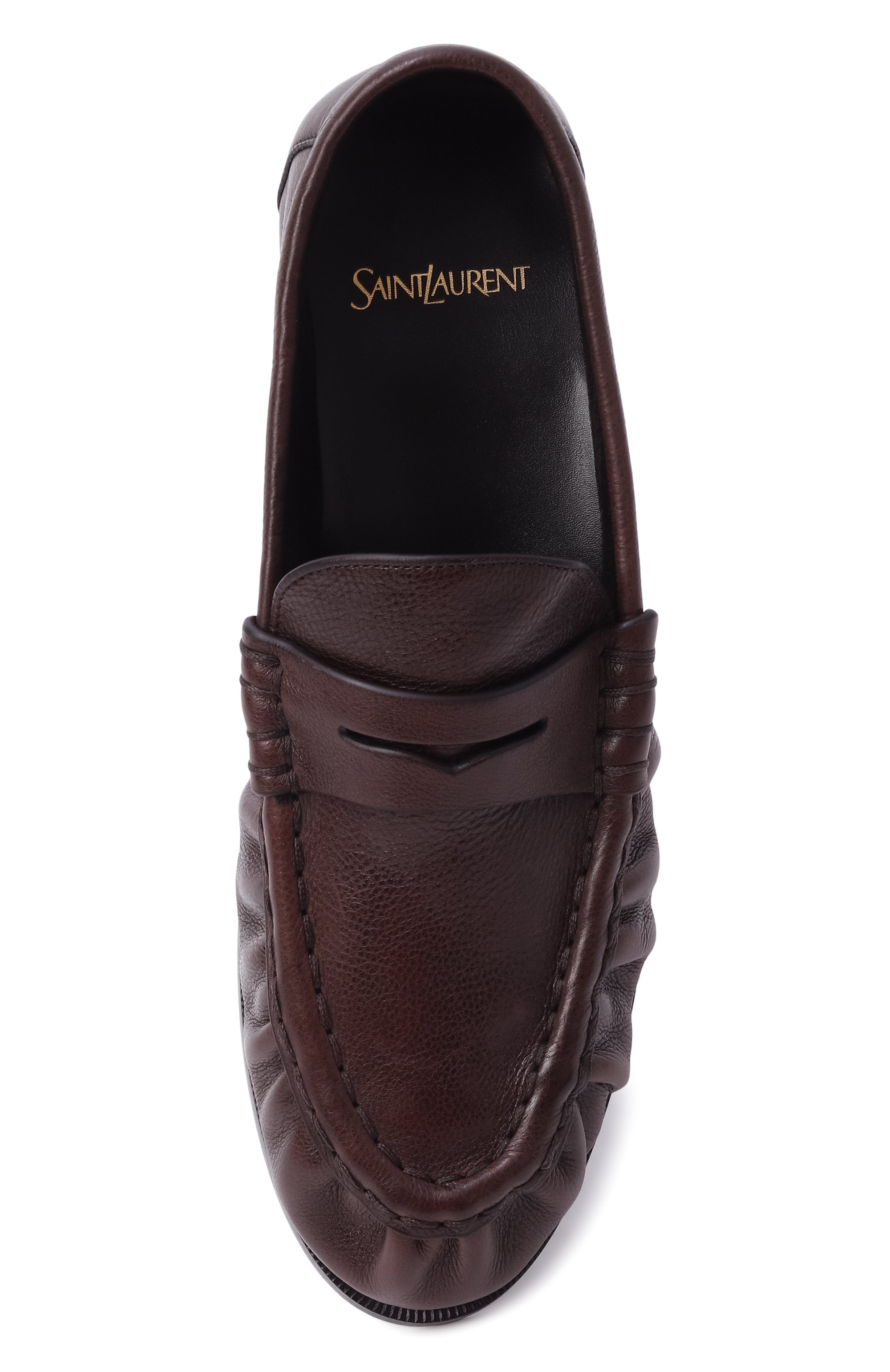 Кожаные пенни-лоферы le loafer SAINT LAURENT, арт. 818908/25VAA, фото 6