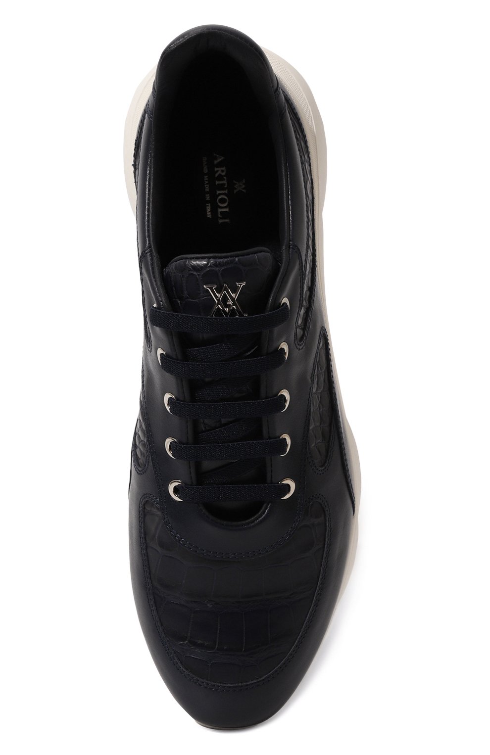 Кроссовки marte с отделкой из кожи аллигатора ARTIOLI, арт. 0S544/CALF/ALLIGAT/FABRIC MARTE, фото 6