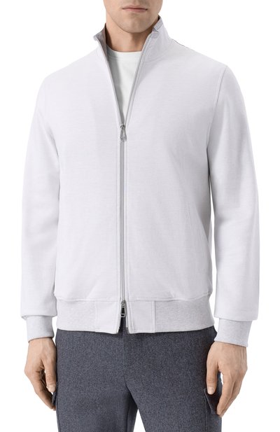 Хлопковая толстовка MVST светло-серого цвета по цене 99450 руб., арт. 16M451/TS00, фото 3 Хлопковая толстовка MVST, арт. 16M451/TS00, фото 3