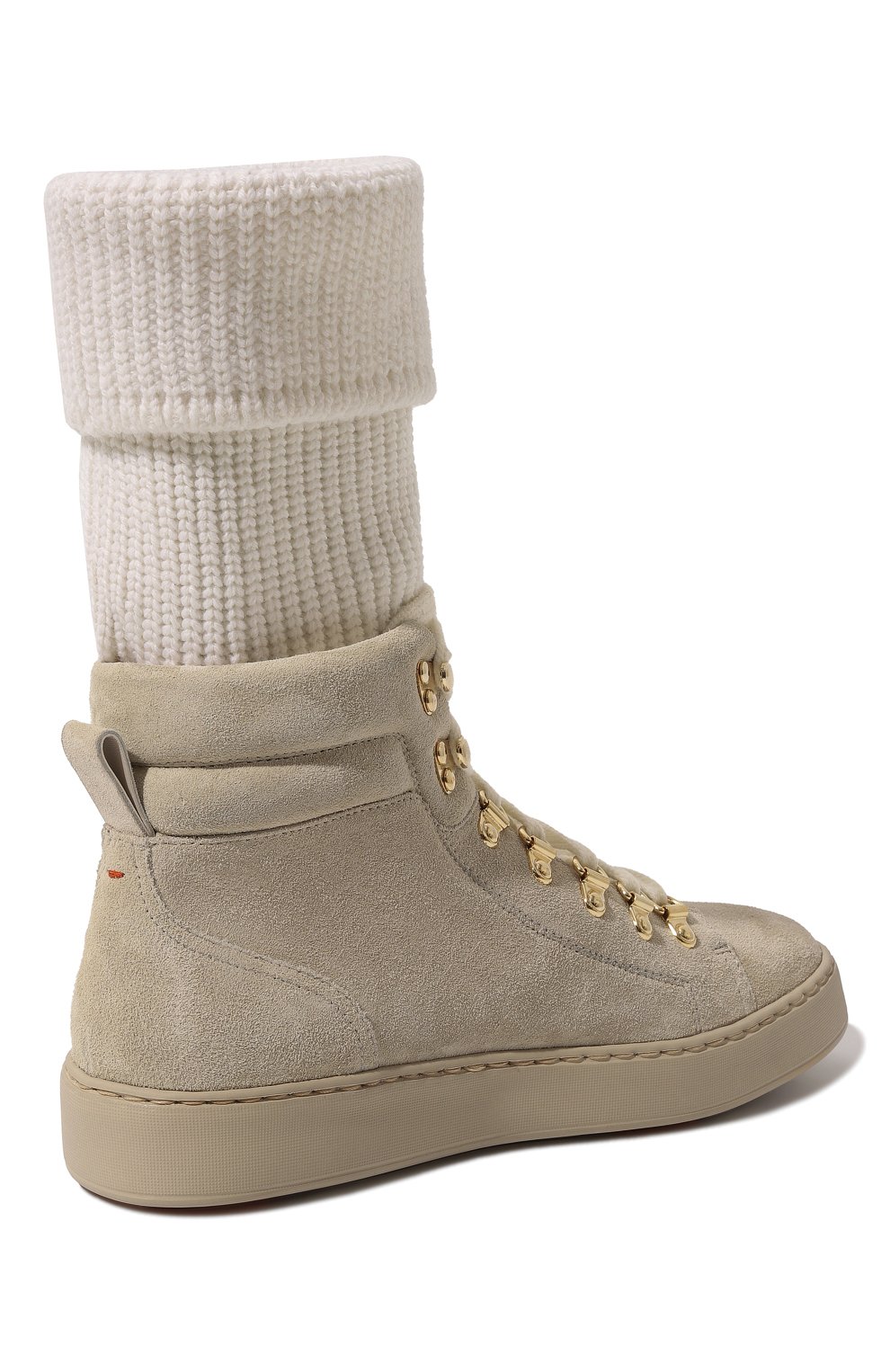 Замшевые кеды SANTONI бежевого цвета по цене 85750 руб., арт. WBVI61036SABTSAPE20, фото 5 Замшевые кеды SANTONI, арт. WBVI61036SABTSAPE20, фото 5