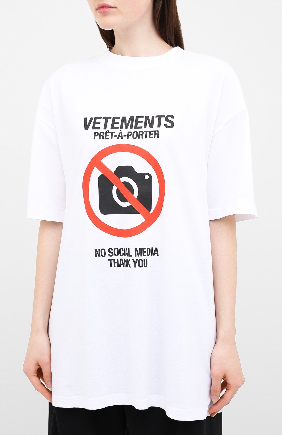 Хлопковая футболка VETEMENTS, арт. UAH21TR546 1600/W, фото 3