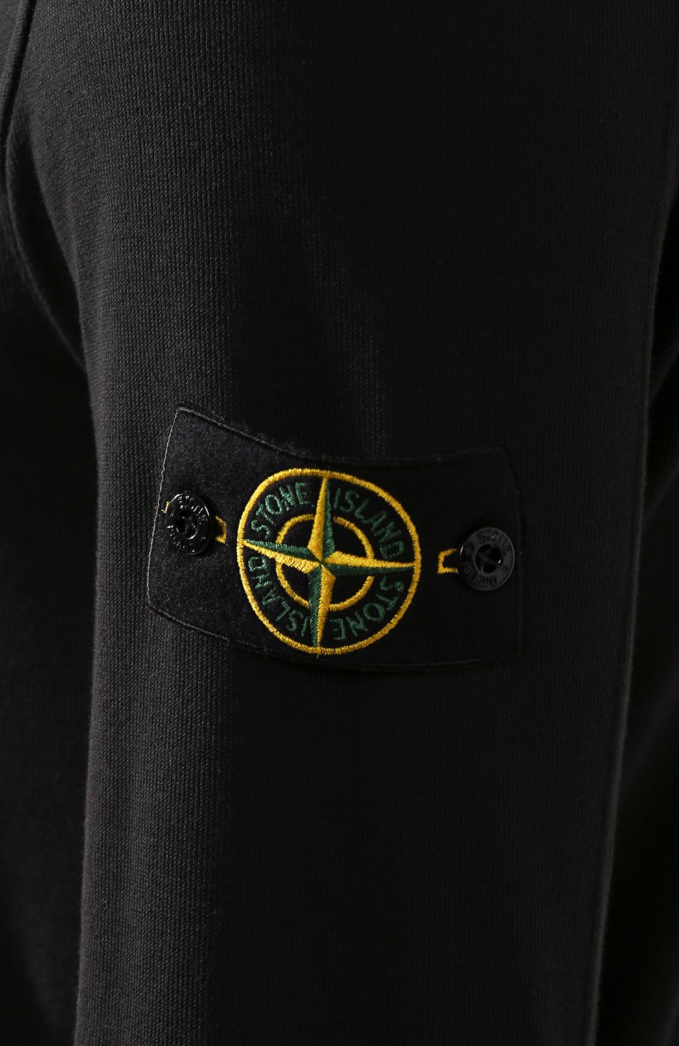 Хлопковый свитшот STONE ISLAND черного цвета по цене 22150 руб., арт. 721561759, фото 5 Хлопковый свитшот STONE ISLAND, арт. 721561759, фото 5