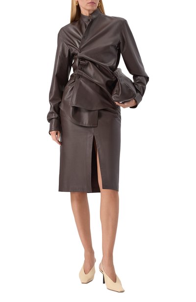 Женская кожаная рубашка ARMARIUM, арт. ARMFWSH06/LE06